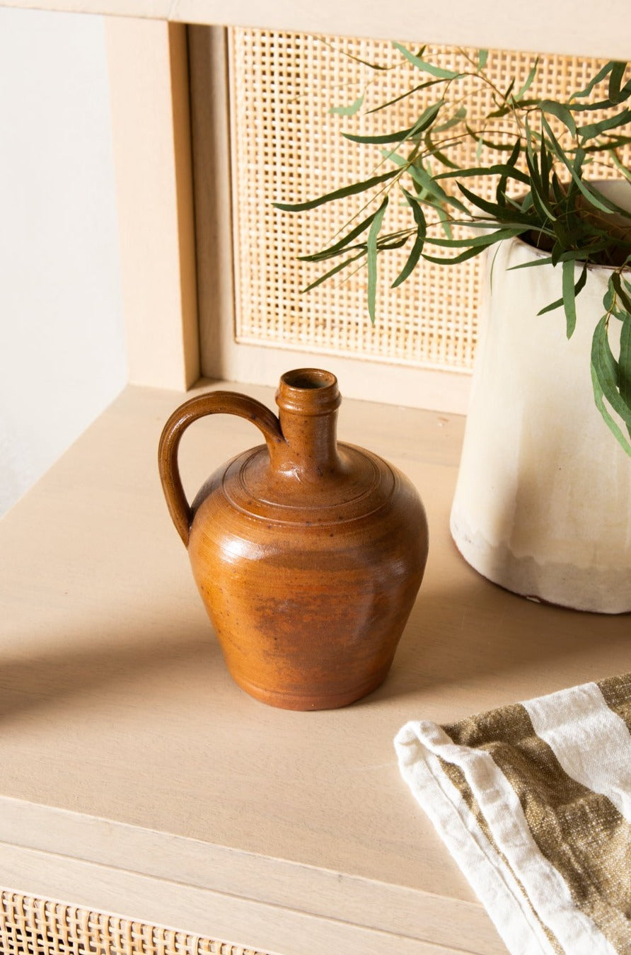 Vintage Olive Oil Bottle Gres