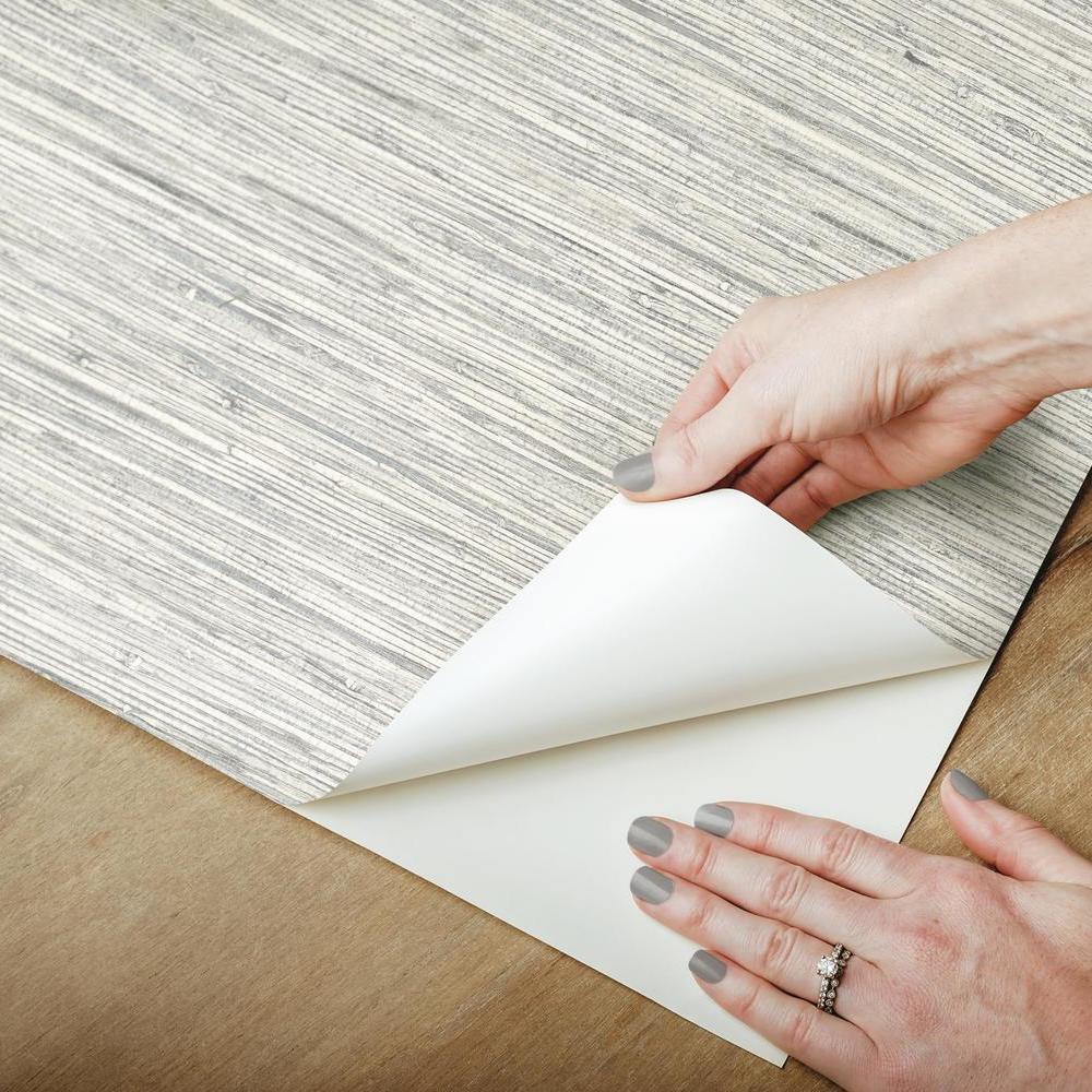 Faux Grasscloth Peel and Stick Wallpaper
