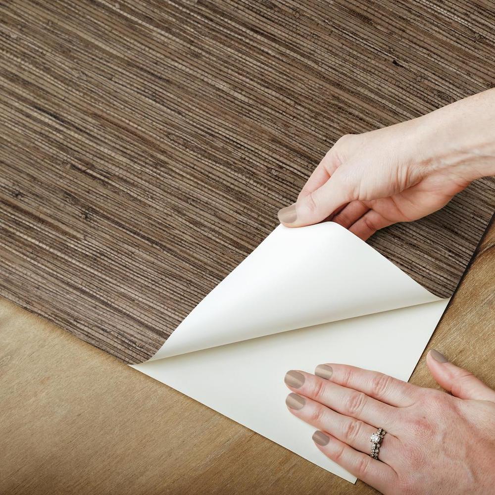Faux Grasscloth Peel and Stick Wallpaper