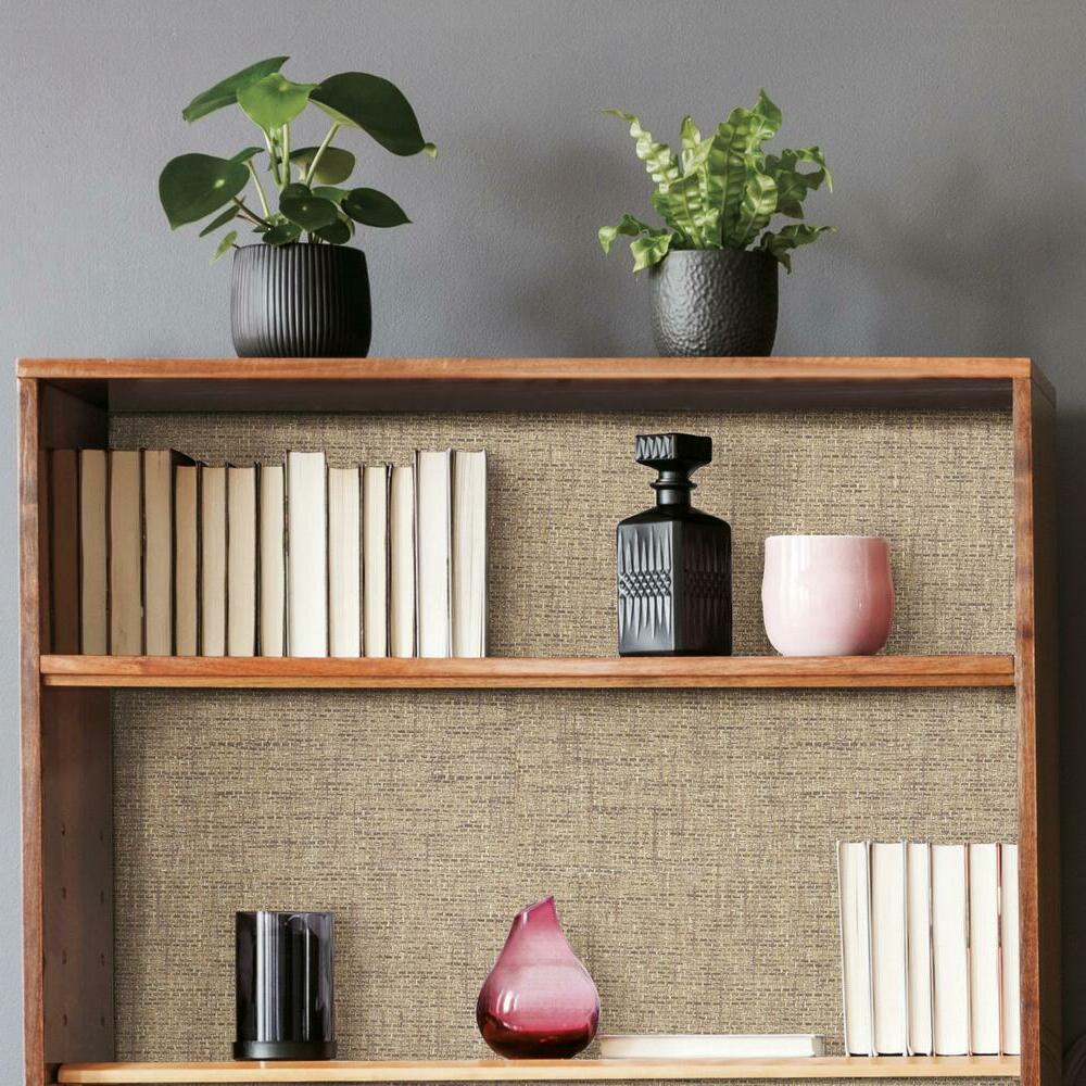 Faux Grasscloth Weave Peel and Stick Wallpaper