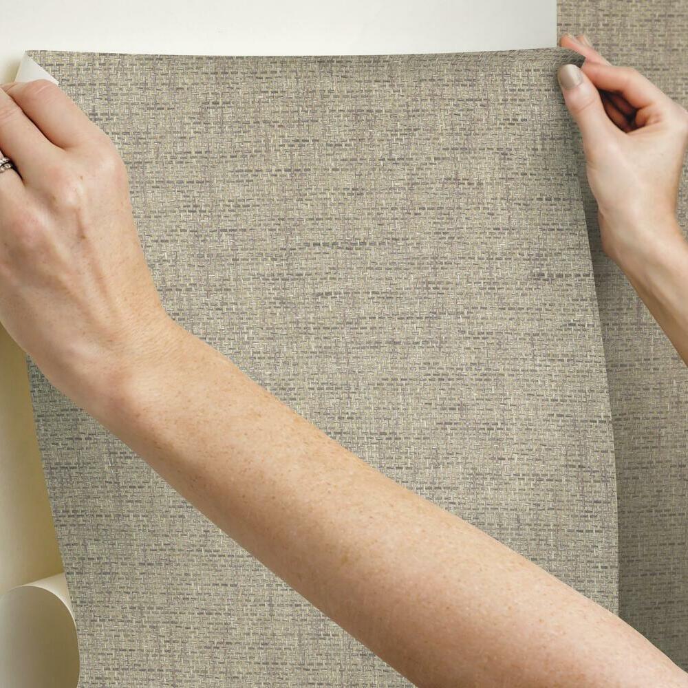 Faux Grasscloth Weave Peel and Stick Wallpaper