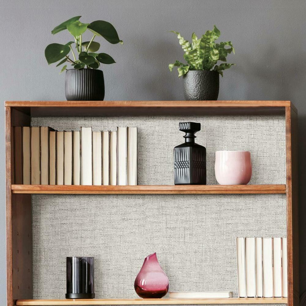 Faux Grasscloth Weave Peel and Stick Wallpaper