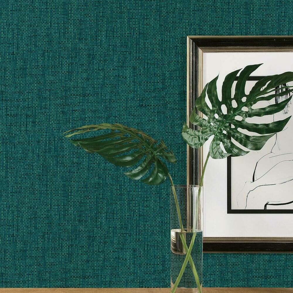 Faux Grasscloth Weave Peel and Stick Wallpaper