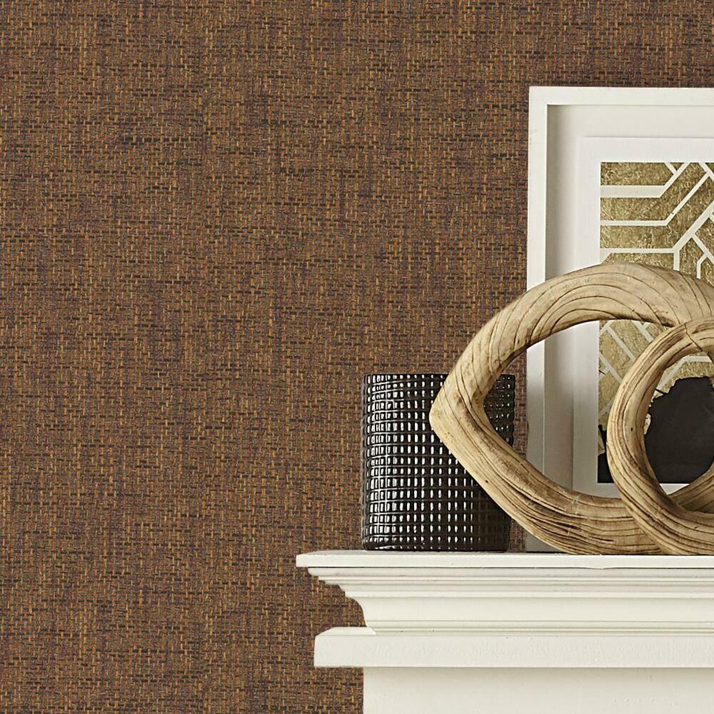 Faux Grasscloth Weave Peel and Stick Wallpaper