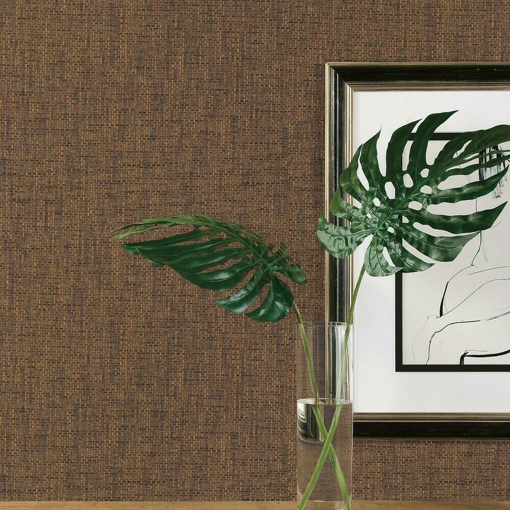 Faux Grasscloth Weave Peel and Stick Wallpaper