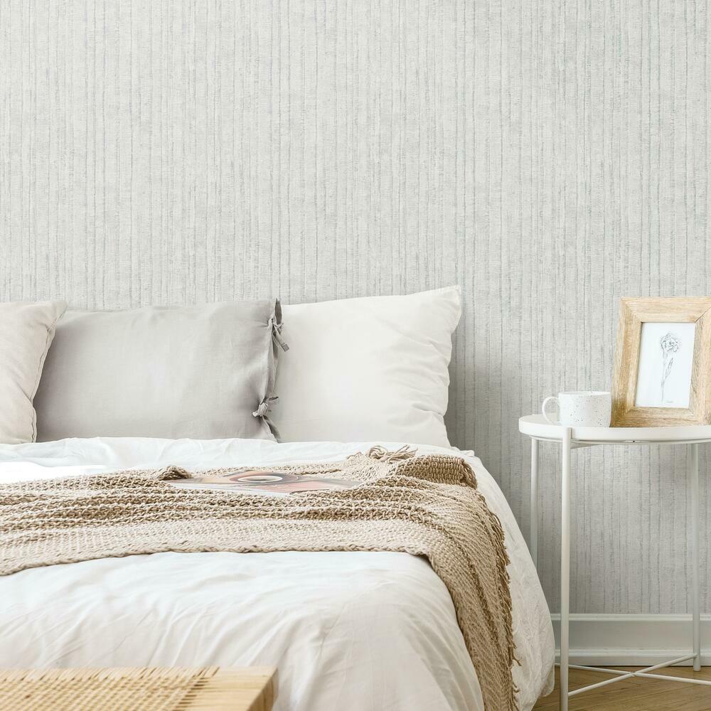 Crackled Stria Faux Texture Peel and Stick Wallpaper