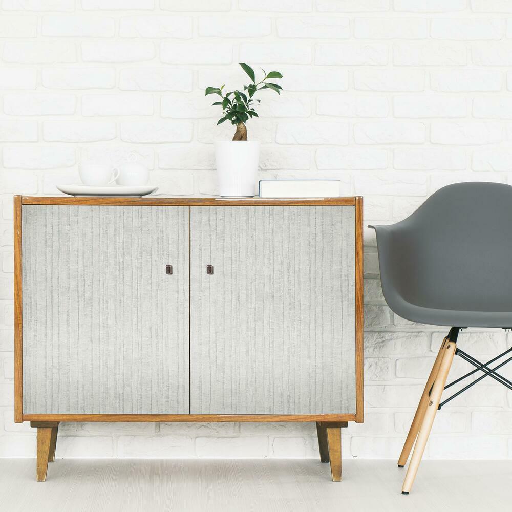 Crackled Stria Faux Texture Peel and Stick Wallpaper