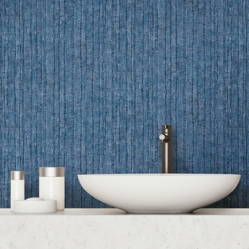 Crackled Stria Faux Texture Peel and Stick Wallpaper