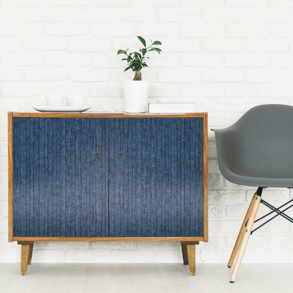 Crackled Stria Faux Texture Peel and Stick Wallpaper