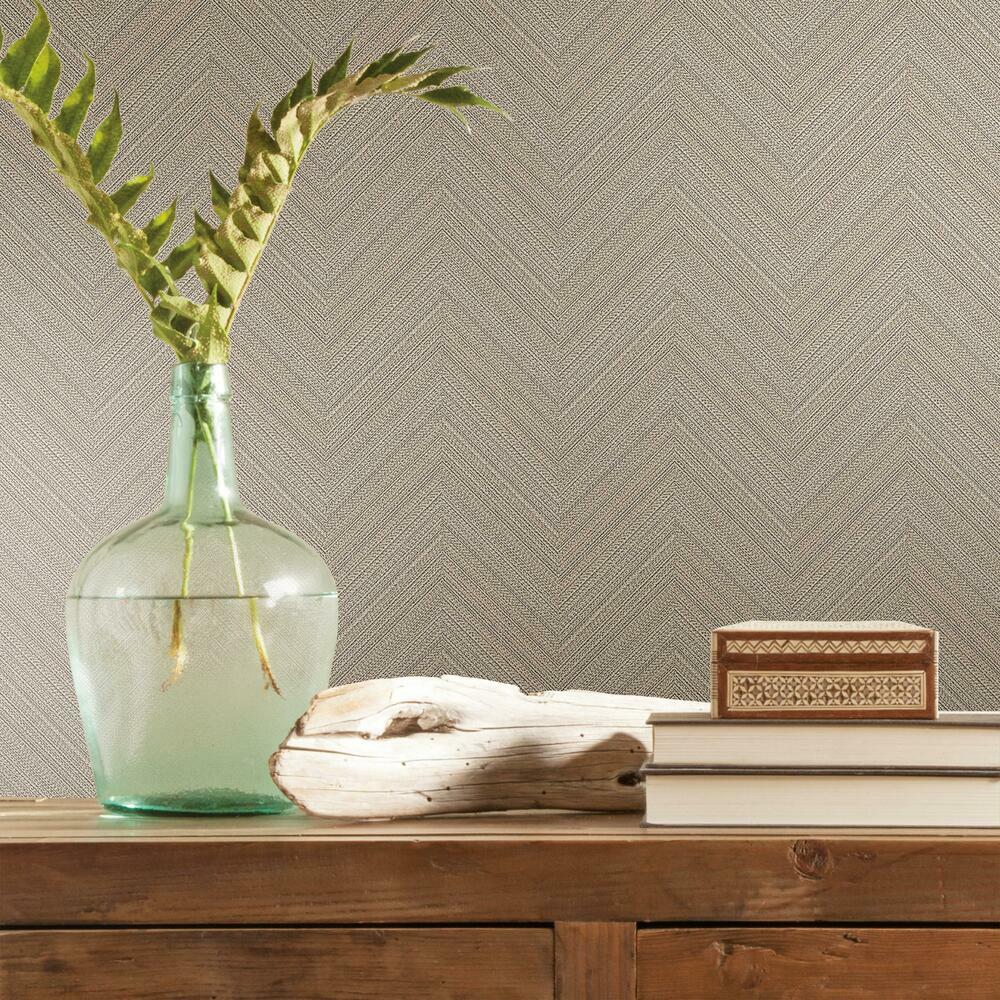 Herringbone Weave Peel and Stick Wallpaper