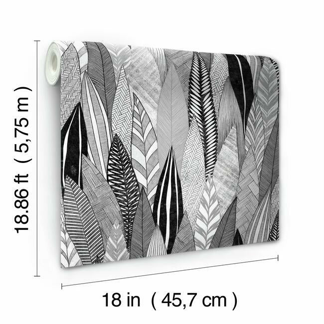 Fern & Feathers Peel and Stick Wallpaper