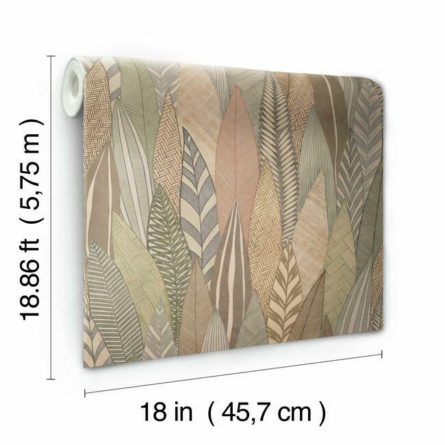 Fern & Feathers Peel and Stick Wallpaper