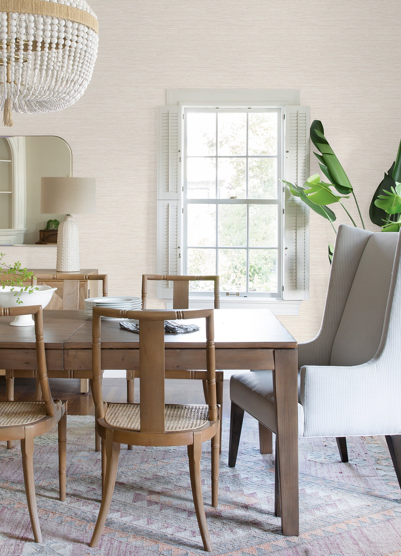 Dimensional Grasscloth Peel and Stick Wallpaper