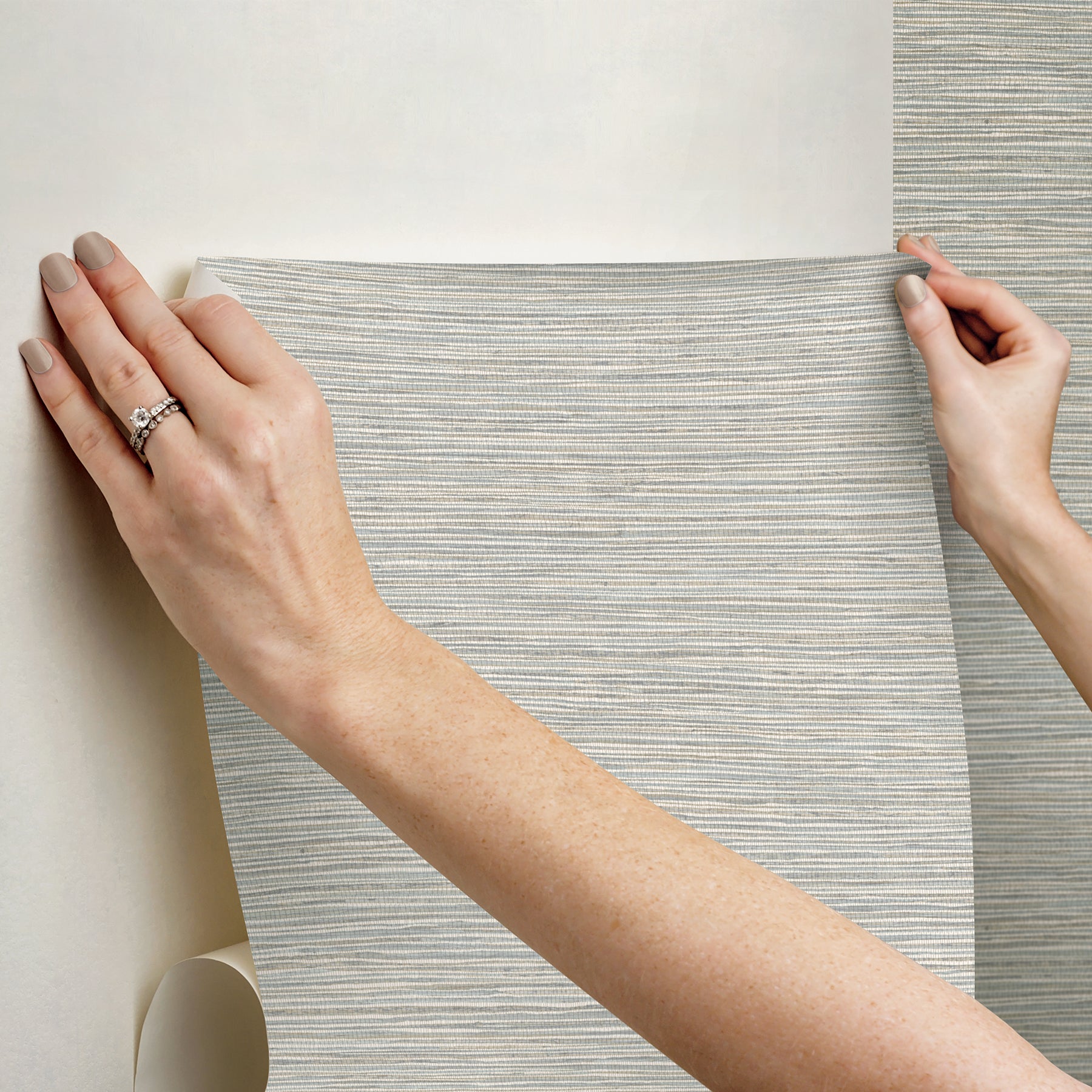 Dimensional Grasscloth Peel and Stick Wallpaper