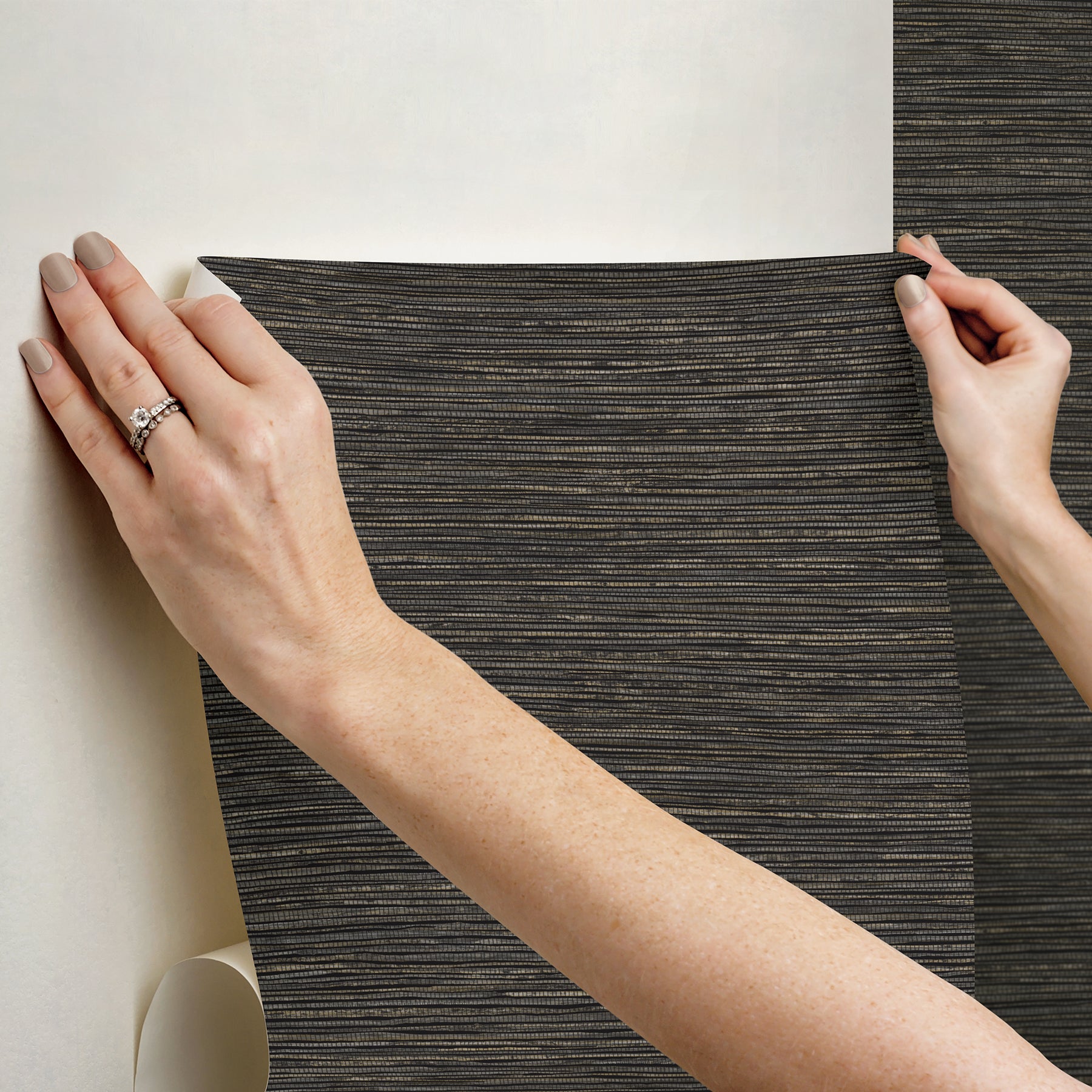 Dimensional Grasscloth Peel and Stick Wallpaper